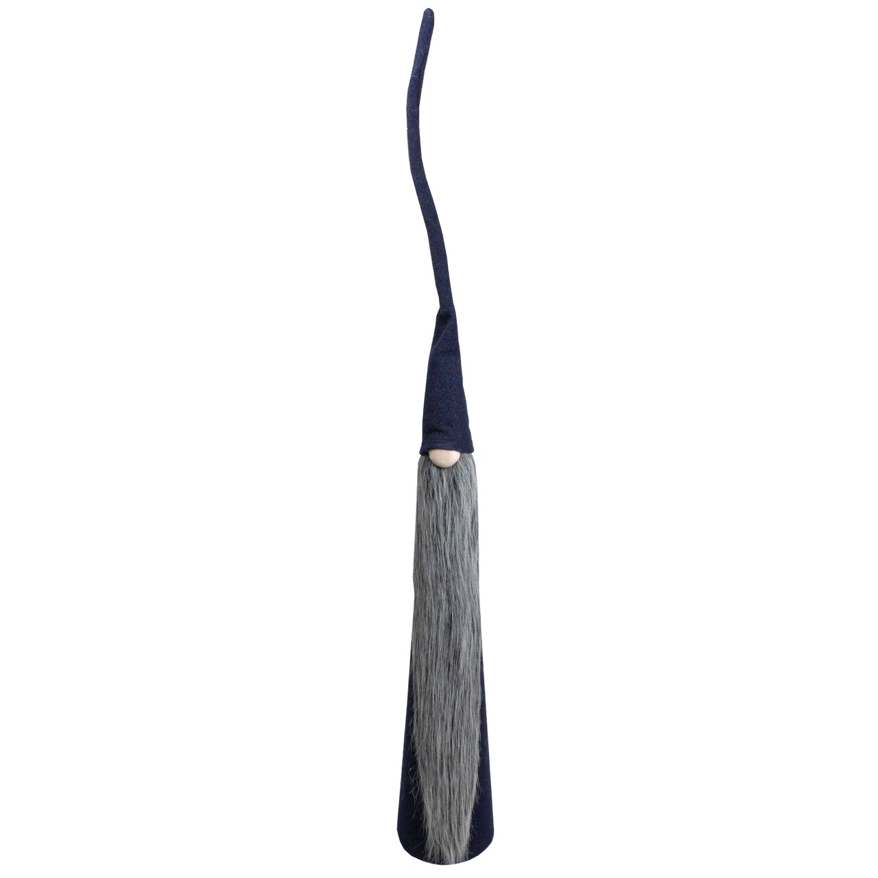 Northlight Tall Cone Gnome with Long Beard Christmas Figure - 32" - Navy Blue and Gray